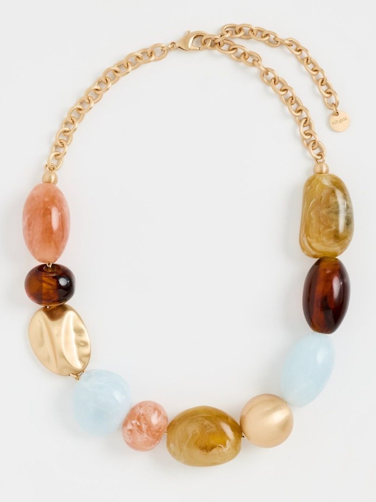 Cult Gaia Mercier Choker Necklace In Saddle Bauble Multi New With Box Womens